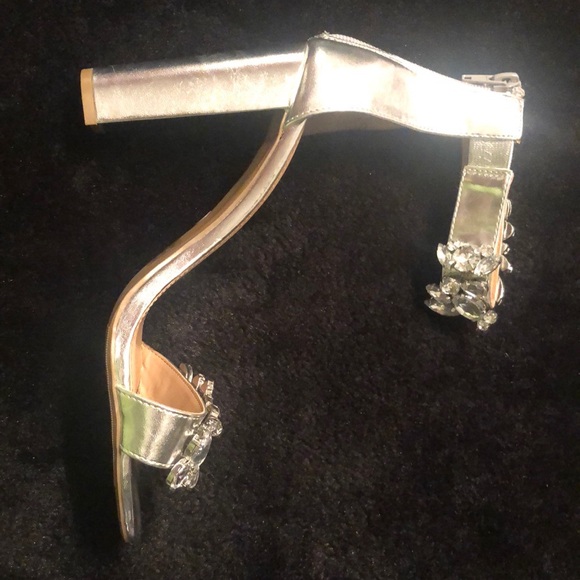 Silver Chunky Heels - Picture 2 of 2